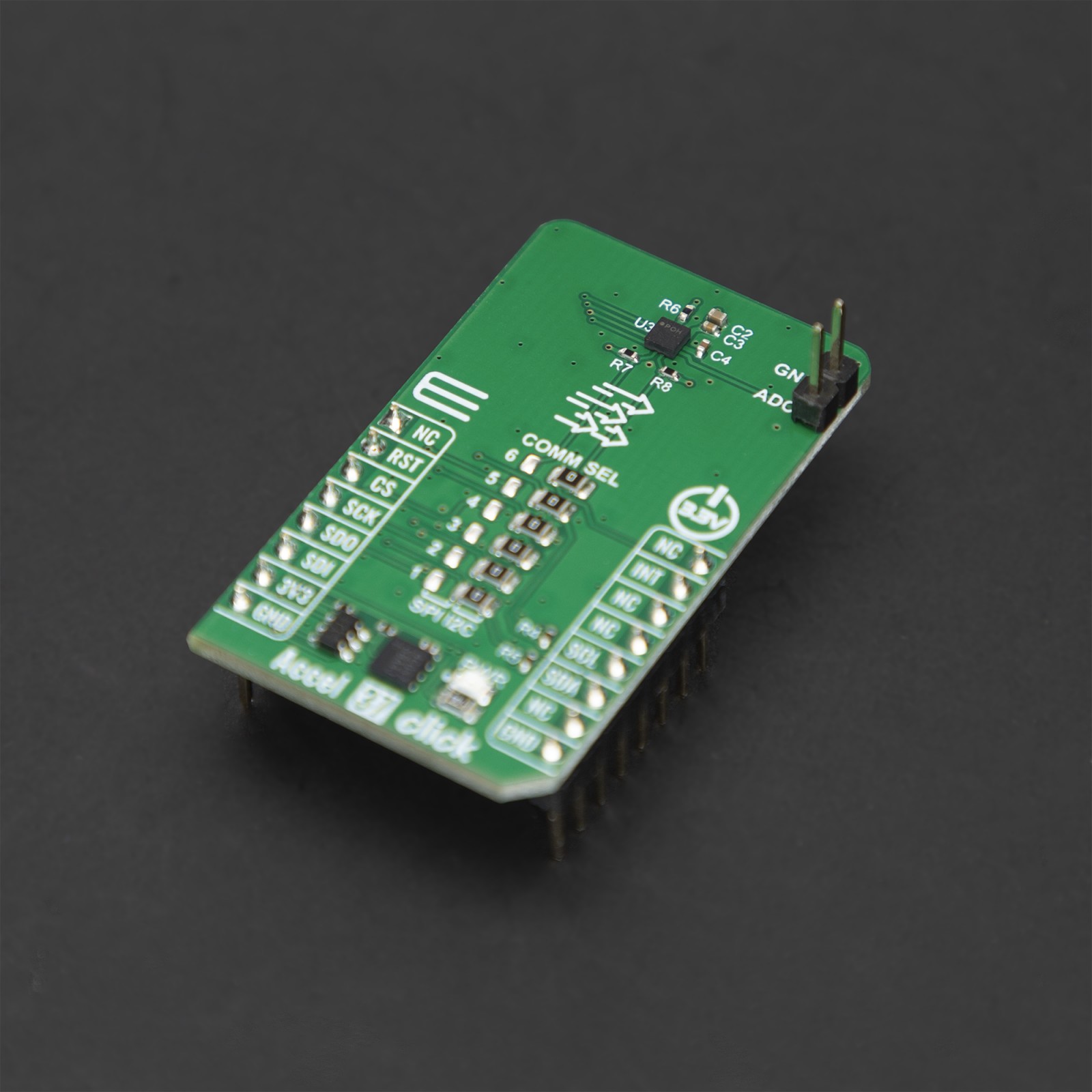 Micro Click Accelerometer Accel 37 Click - 3-Axis MEMS Accelerometer | MIKROE-6945