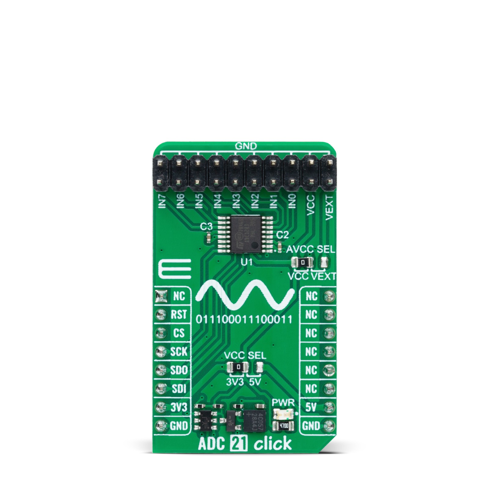 ADC1283 Analog to Digital Converter | ADC 21 Click