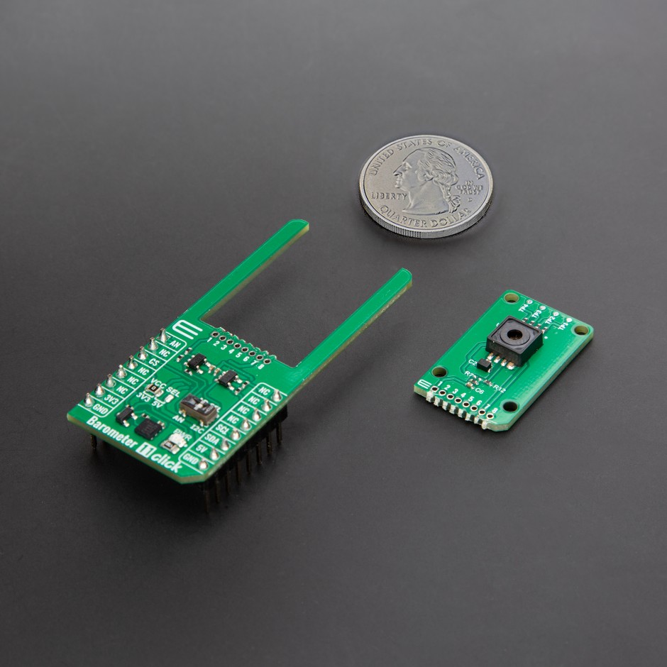 Status Barometer Barometer 11 Click - Absolute pressure sensing | MIKROE-6636