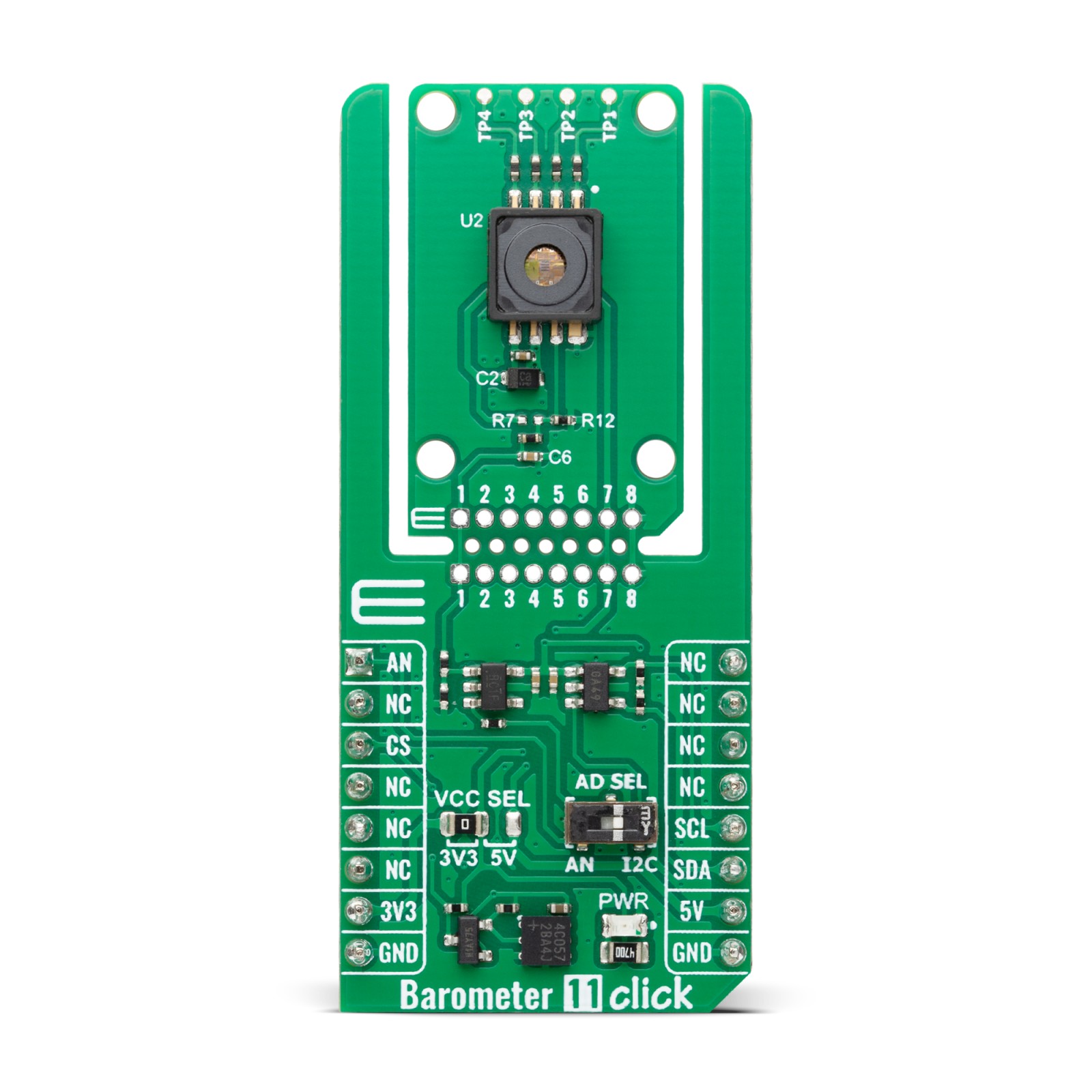 Status Barometer Barometer 11 Click - Absolute pressure sensing | MIKROE-6636
