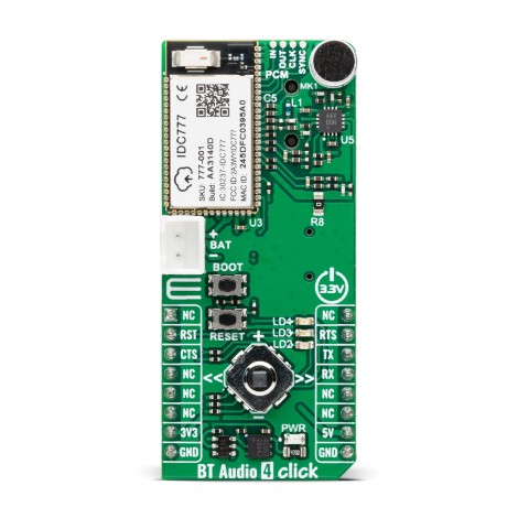Shop Click Boards Audio & Voice Speech recognition BT Audio 4 Click Front