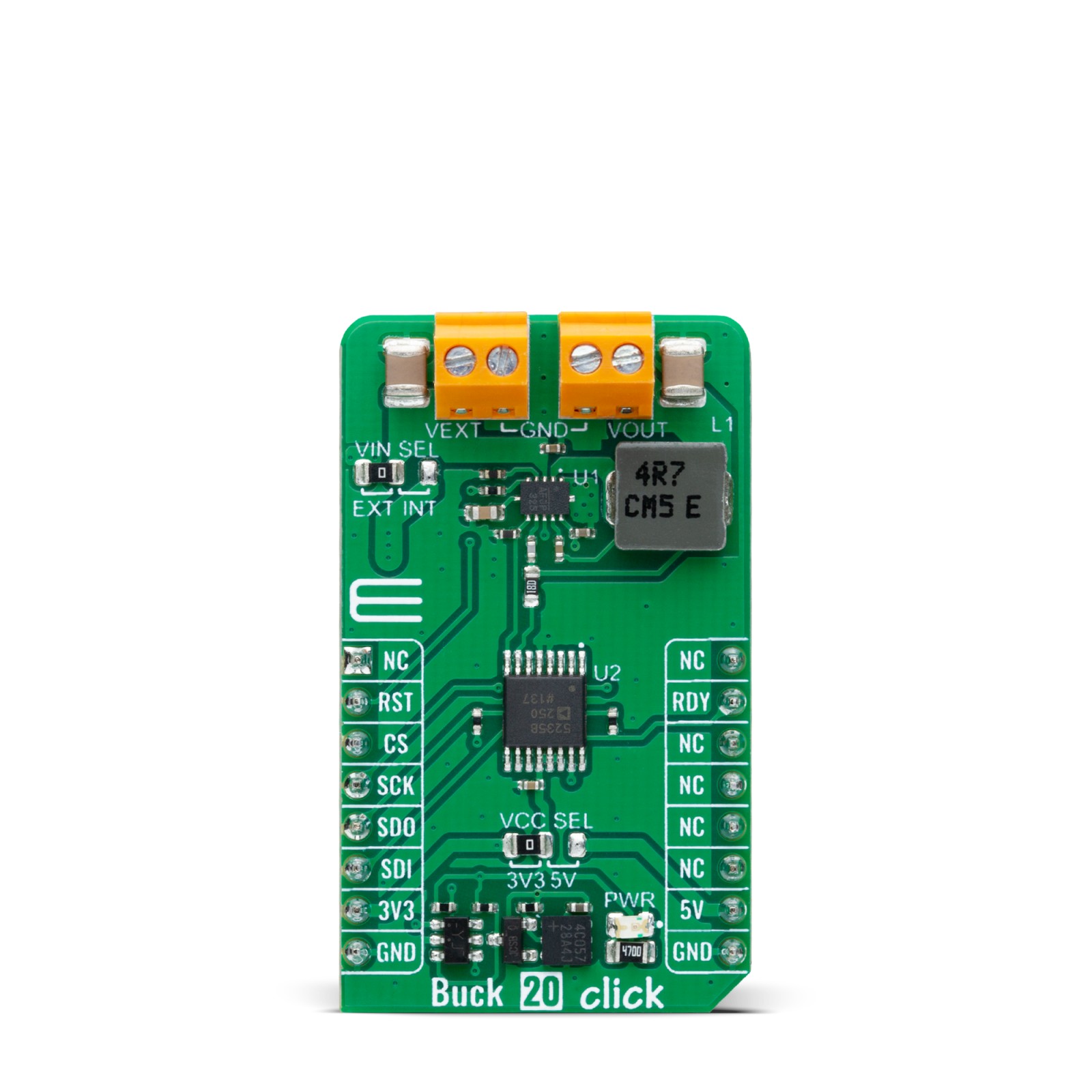 Buck 20 Click with MP2316 Step-Down Converter
