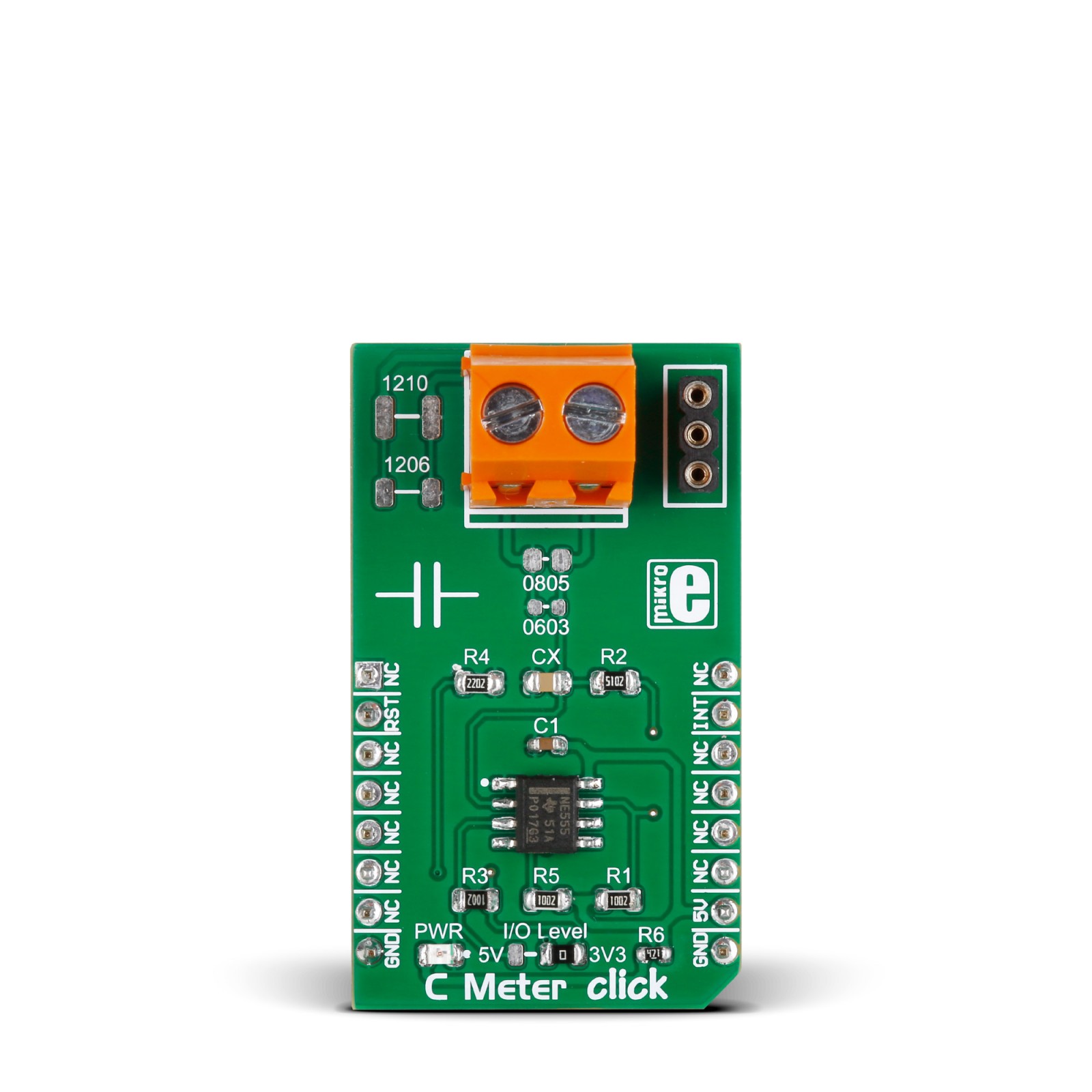 C Meter click — capacitance meter circuit w/ NE555 IC