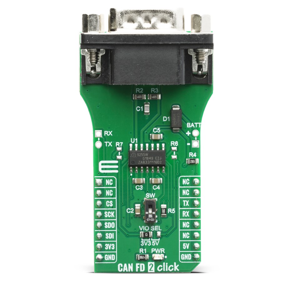 Can Fd Transceiver Module TLE9255W CAN FD Transceiver Click board™ | CAN FD 2 Click
