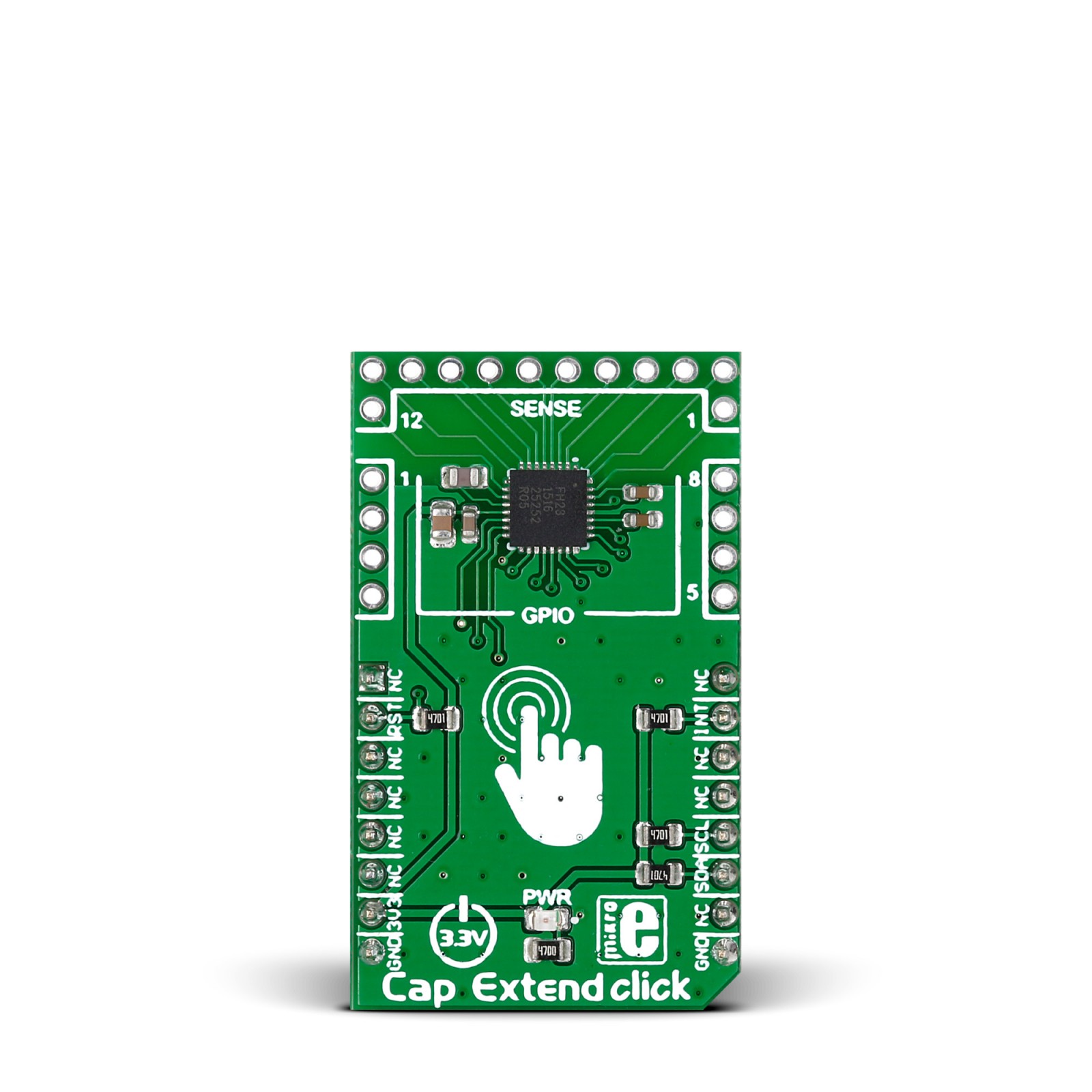 Cap Extend click board with SX8633 low power capacitive touch button ...