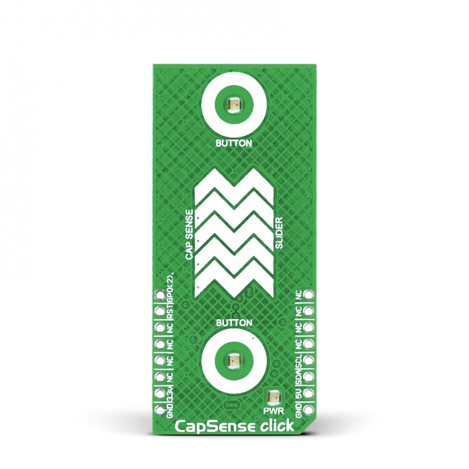 CapSense click - Breakout board for CY8C201A0 capacitive controller