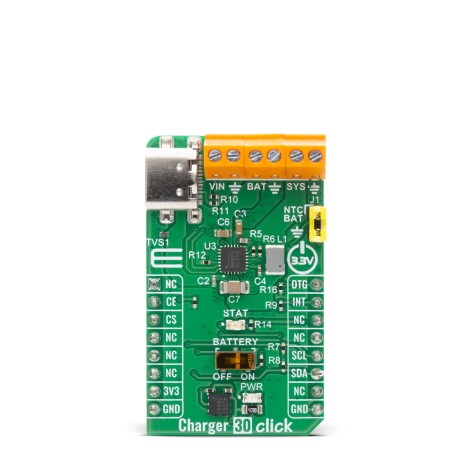 Shop Click Boards Power Management Battery charger Charger 30 Click Front