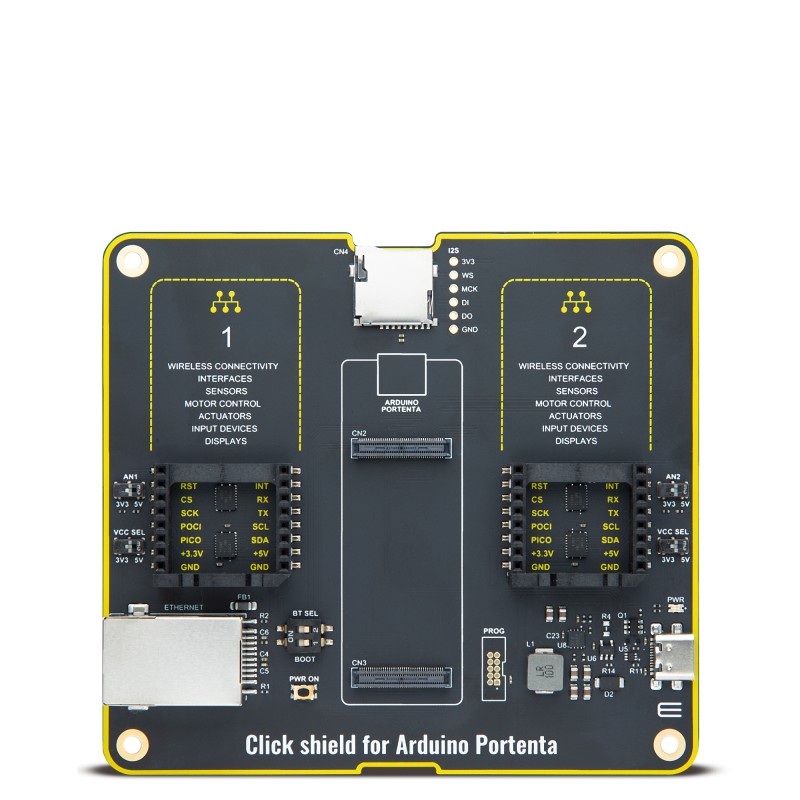 Clicker Arduino Click shield for Arduino Portenta