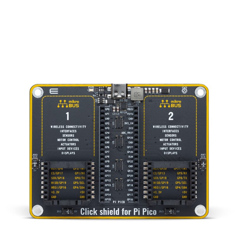 Shield Raspberry Pi Pico Click Shield for Pi Pico