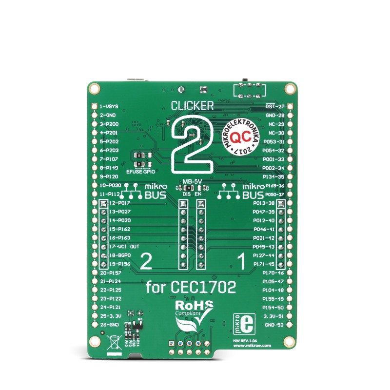 Clicker 2 For Cec1702 Development Board Mikroelektronika Clicker 2 For Cec1702 Development Board Mikroelektronika