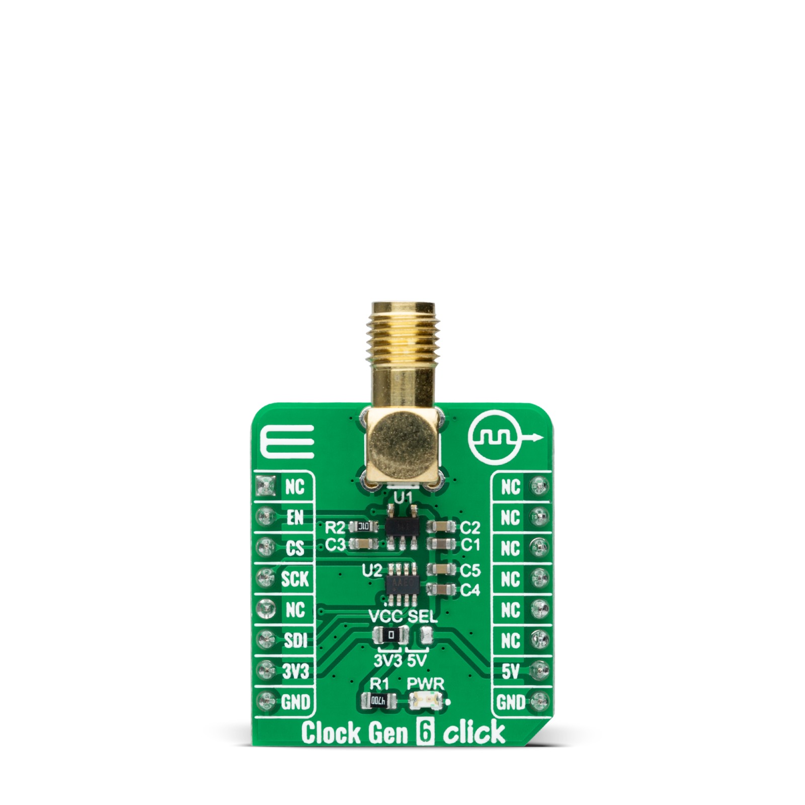 Clock Gen 6 Click | MIC1557 Oscillator Module