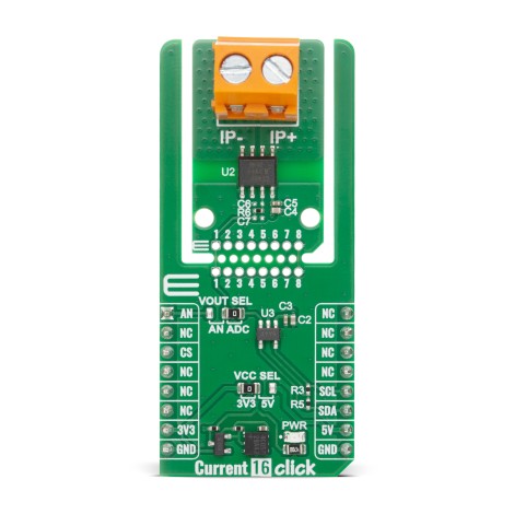 Shop Click Boards Sensors Current sensor Current 16 Click Front