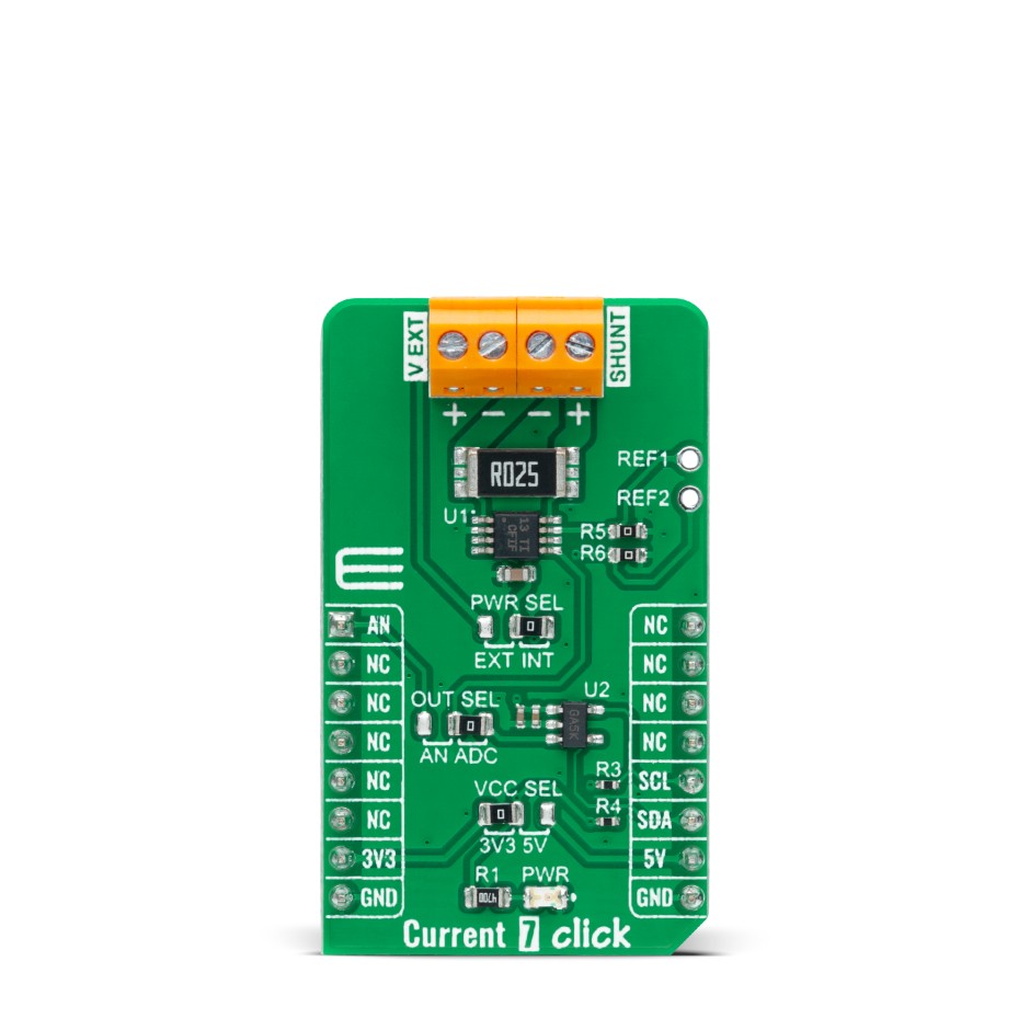 Current 7 Click with INA381 Current Sense Amplifier