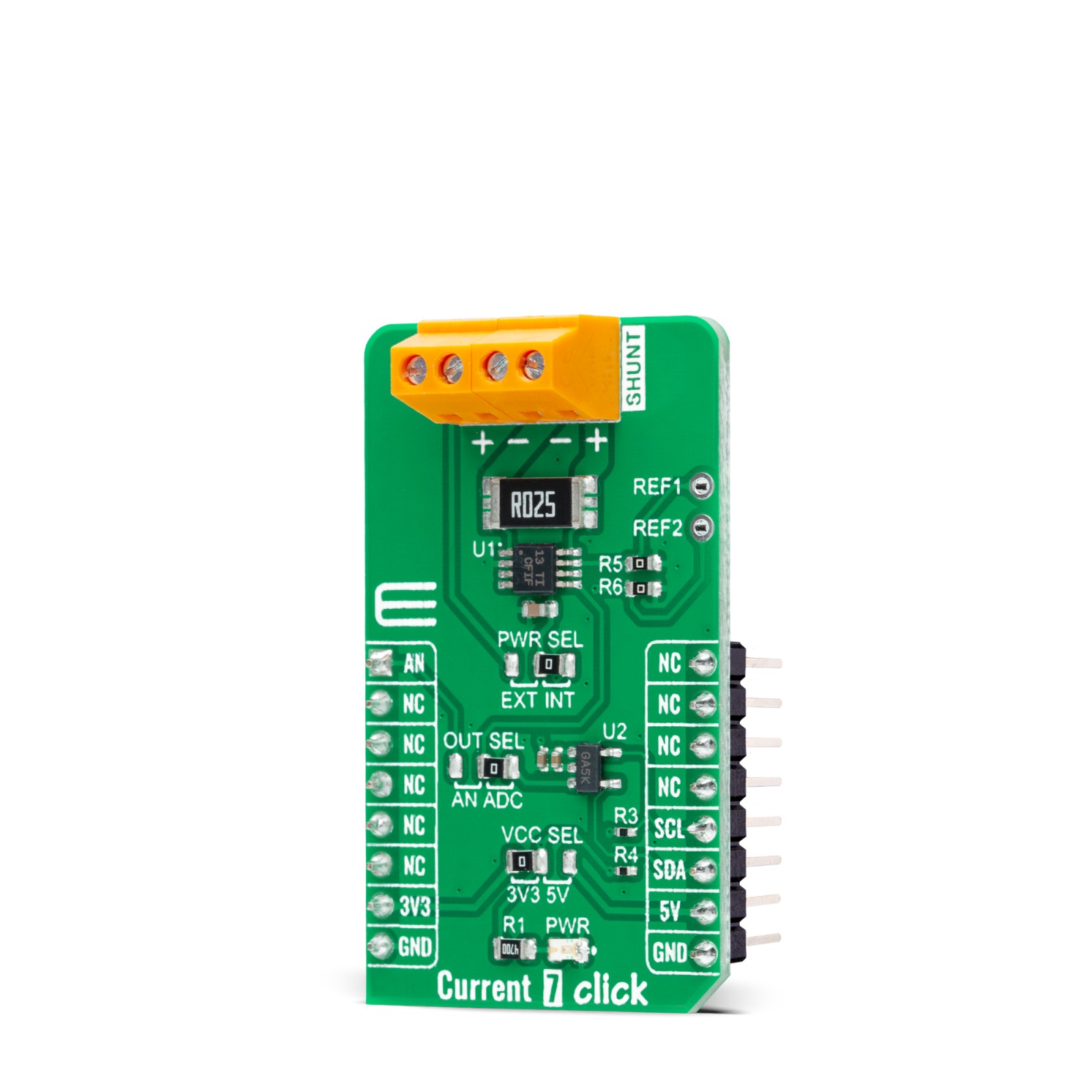 Current 7 Click with INA381 Current Sense Amplifier