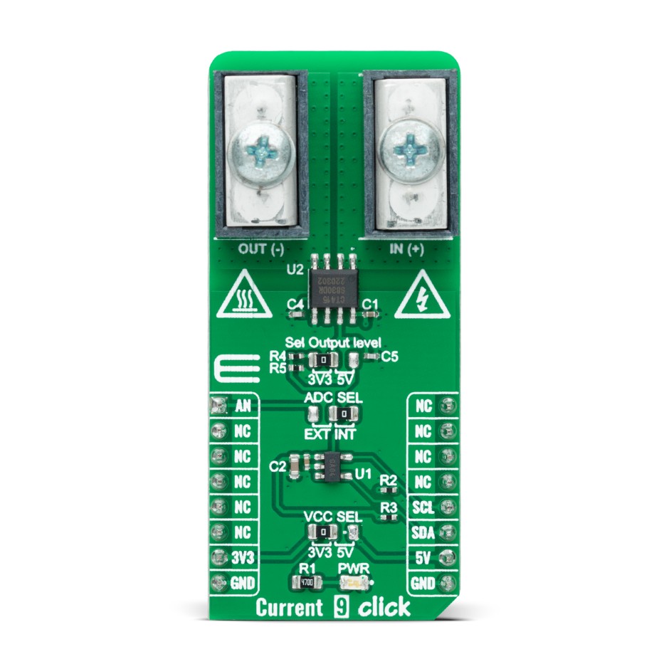 Current 9 Click with CT415-HSN830DR Current Sensor