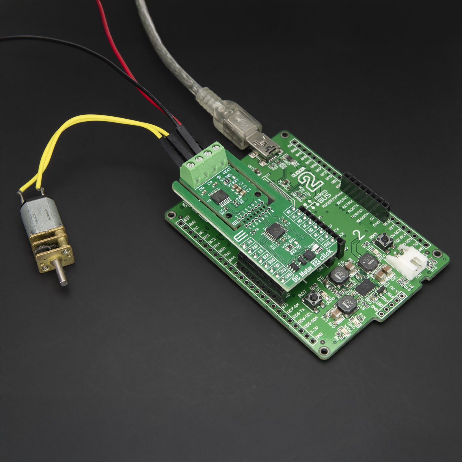 DC Motor 32 Click - MOTIX™ Full-Bridge IC | MIKROE-6832