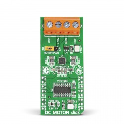 DC MOTOR click - Driver board with DRV8833RTY H-Bridge motor