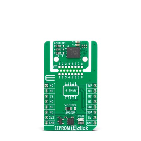 Shop Click Boards Storage EEPROM EEPROM 14 Click Front