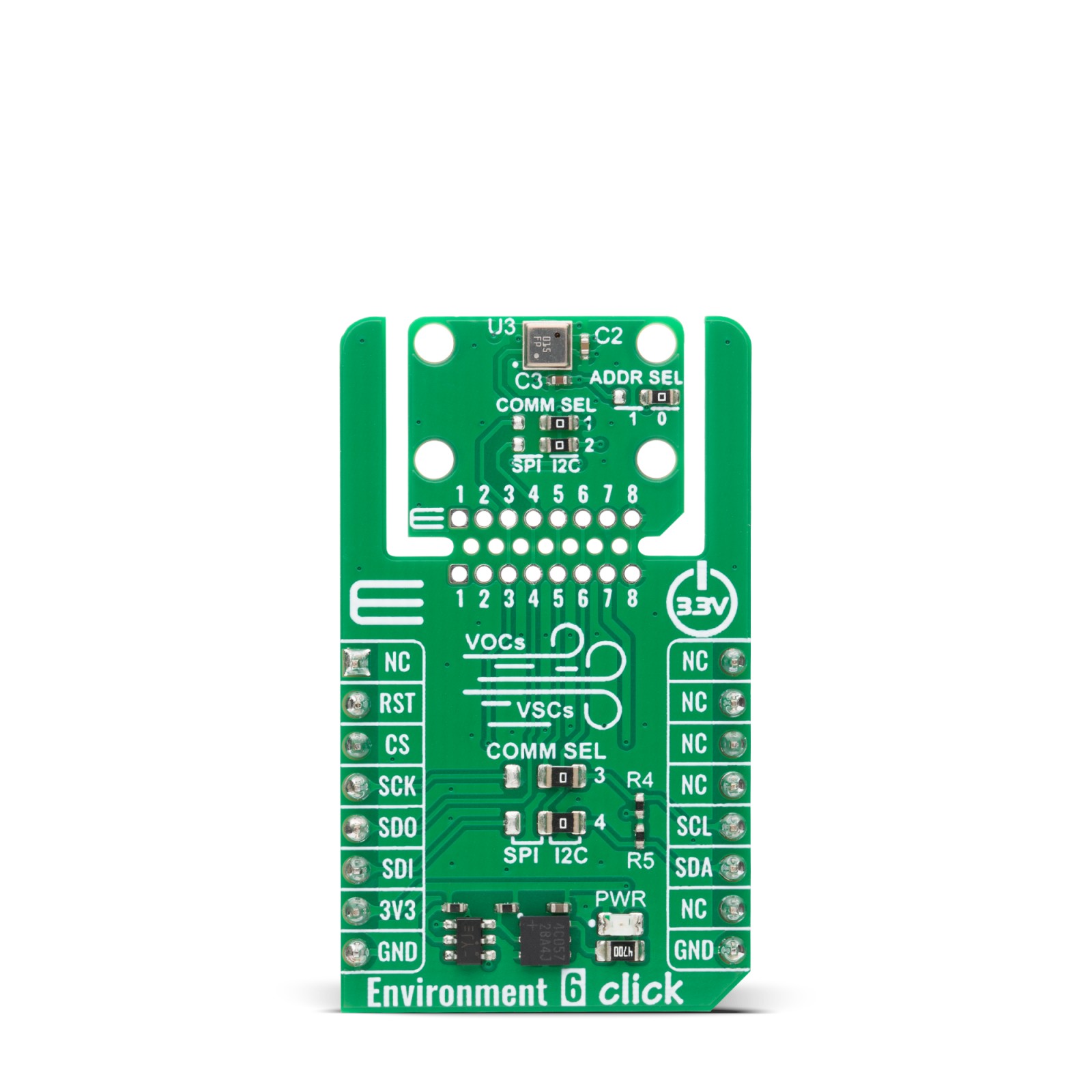 Environment 6 Click - 4-in-1 Environmental Sensor | MIKROE-6536