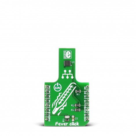 Fever click — board with MAX30205 human body temperature sensor ...