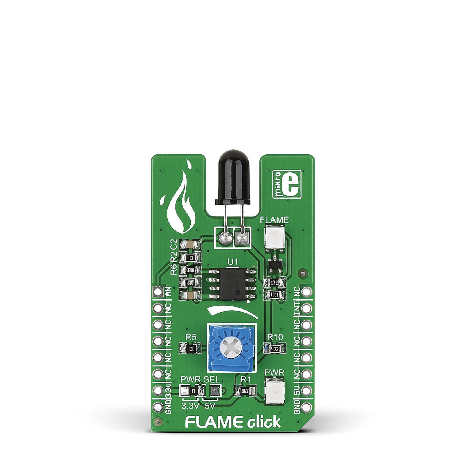 Flame Click - PT334-6B Flame Sensor Board | MIKROE
