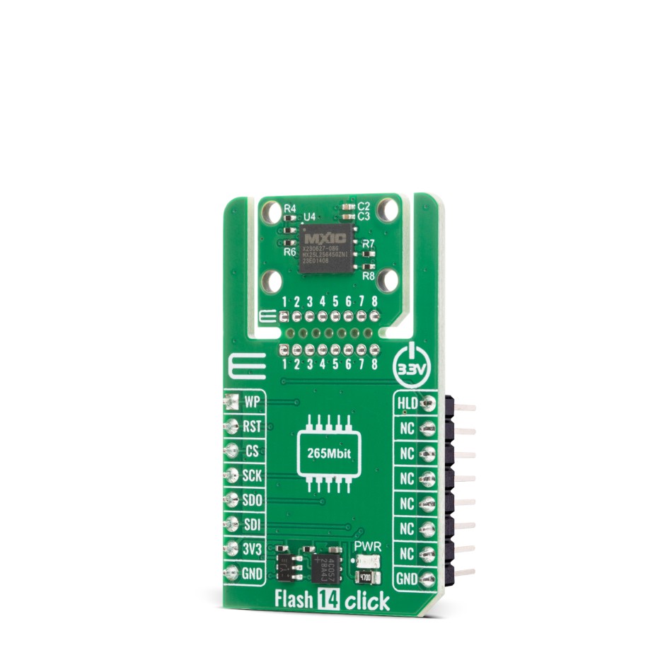 Flash Clicker Flash 14 Click - 256Mbit Serial NOR Flash | MIKROE-6788