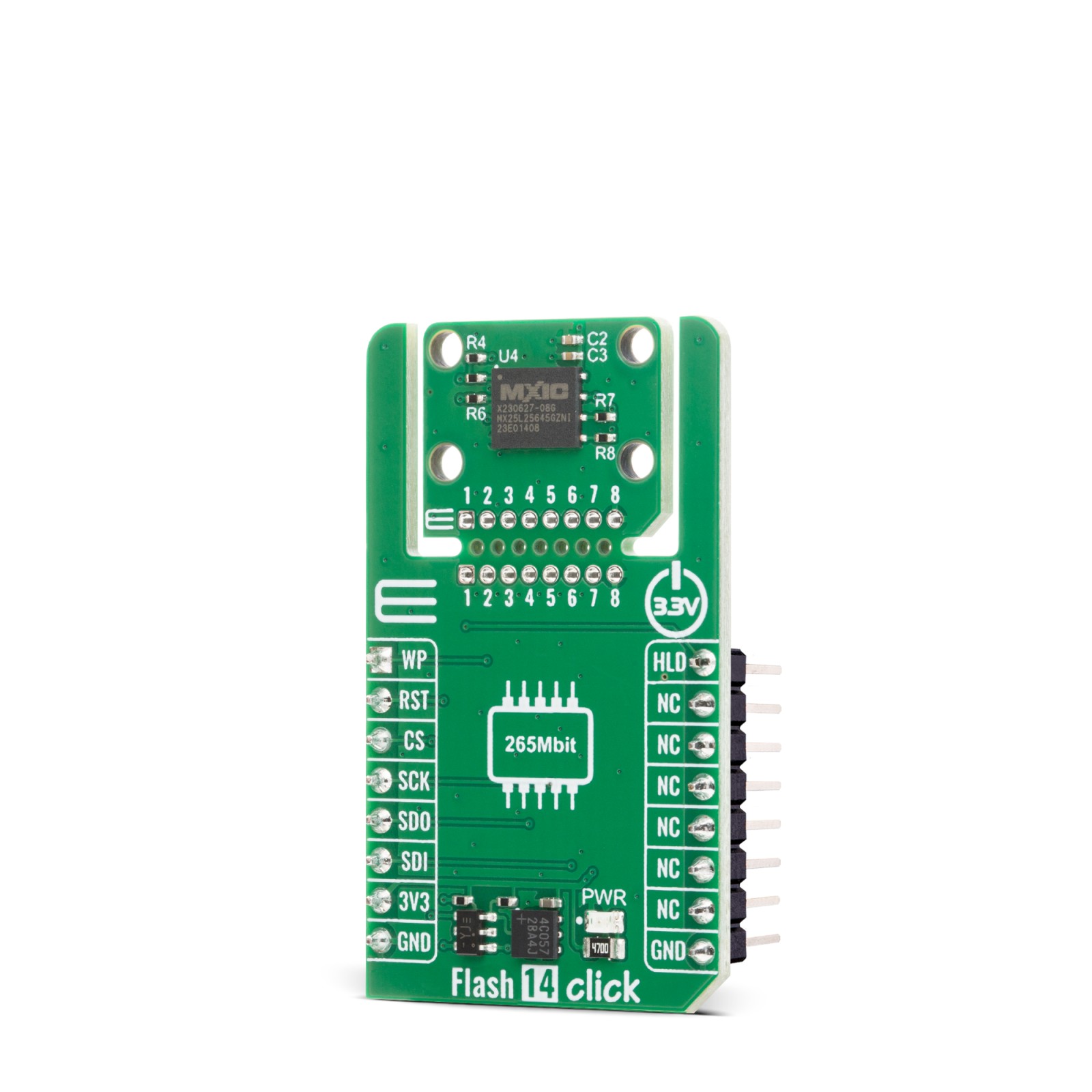 Flash 14 Click - 256Mbit Serial NOR Flash | MIKROE-6788