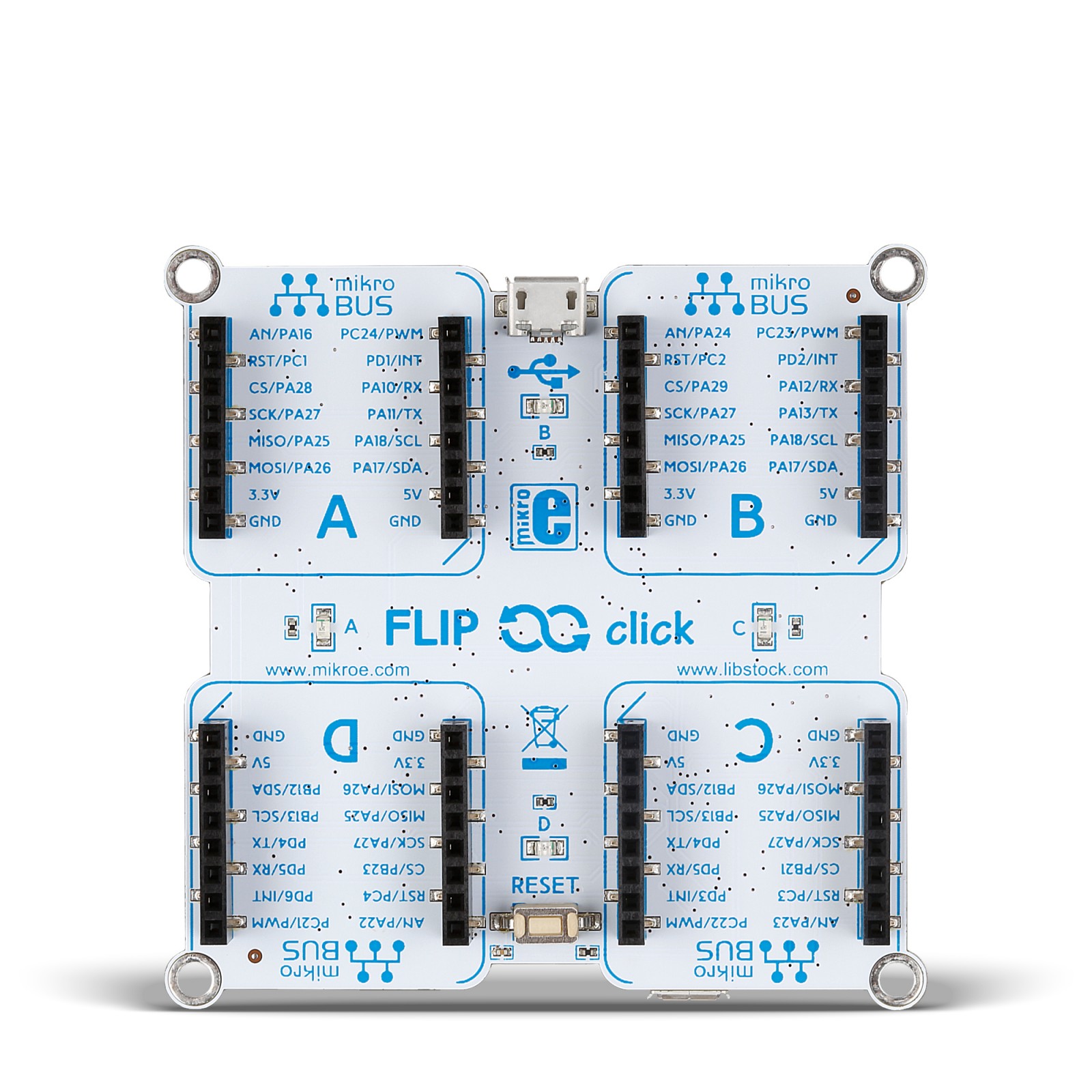 Sam3x Microcontroller Flip&Click SAM3X - MikroElektronika