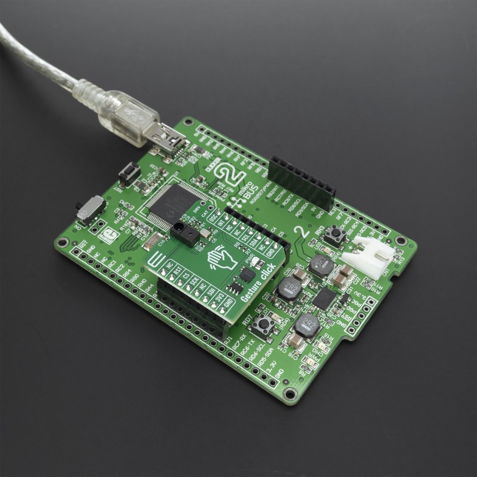 Sensor For Click Gesture Click - Imaging-based gesture and proximity sensing | MIKROE-6517