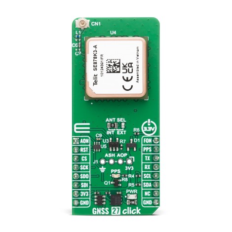 Shop Click Boards Wireless Connectivity GPS/GNSS GNSS 27 Click Front