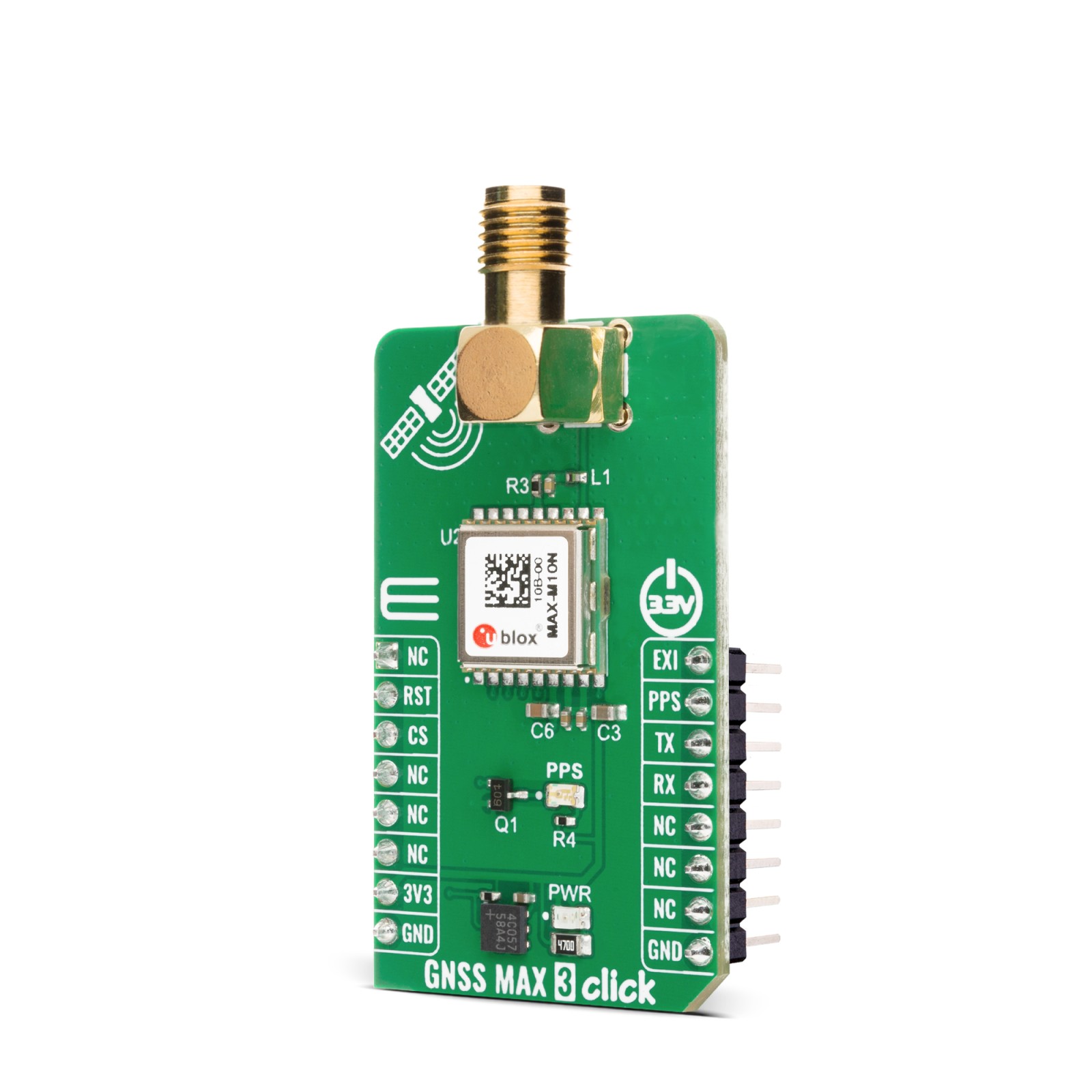 GNSS MAX 3 Click - Standard-Precision GNSS | MIKROE-6786