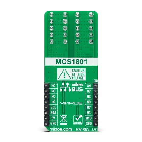 Hall Current 14 Click | MCS1801 Current Sensor