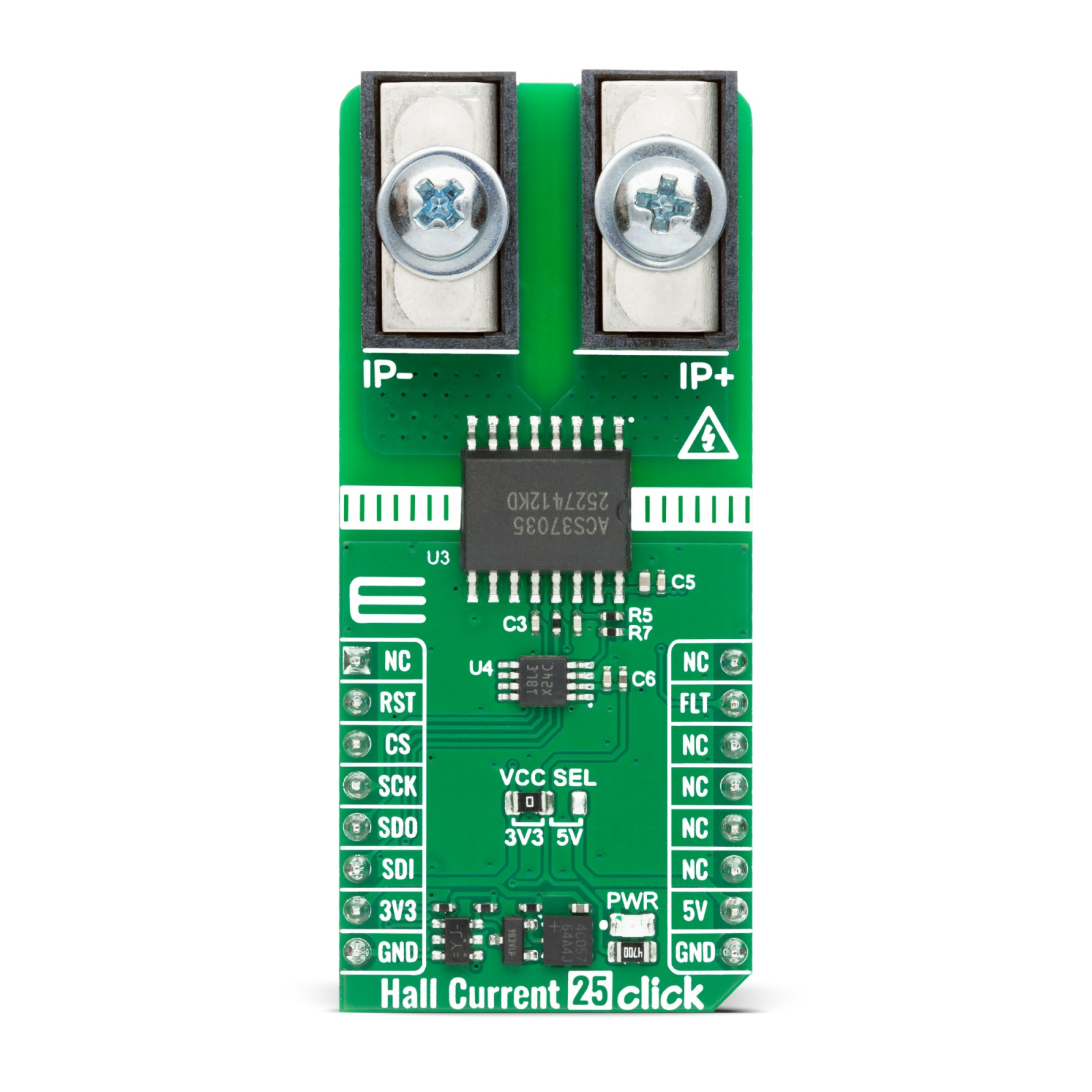 Hall Current 25 Click | ±65A Hall Current Sensing | MIKROE-6916