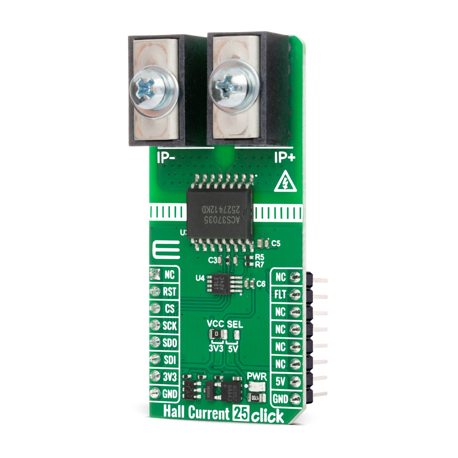Hall Current 25 Click | ±65A Hall Current Sensing | MIKROE-6916