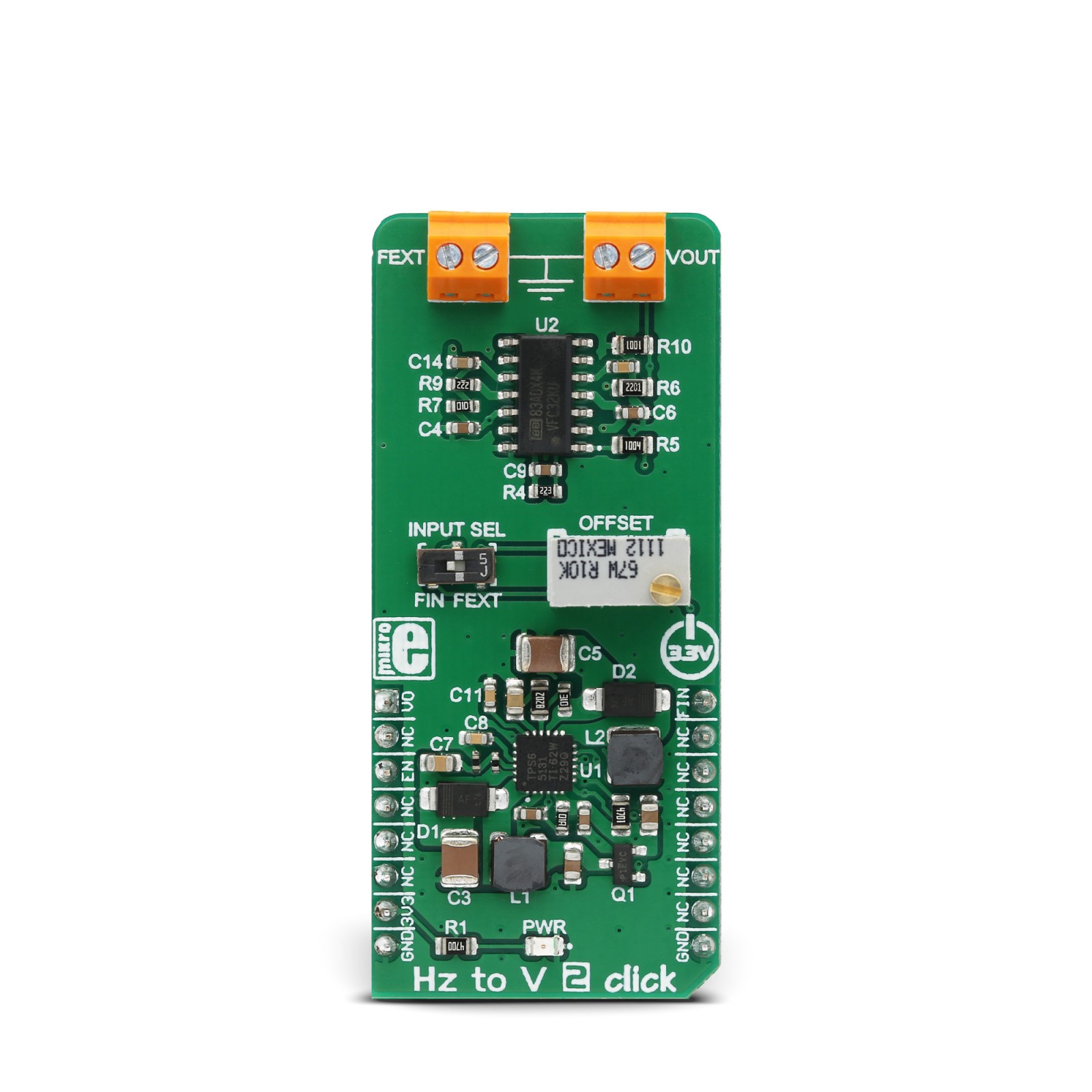 VFC32KU Frequency-to-Voltage Converter | Hz to V 2 Click