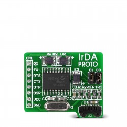 IrDA2 click - Breakout board for MCP2120 and TFDU4101 IR diode