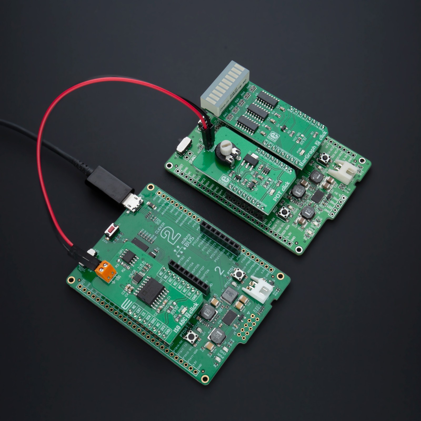 ISO ADC 2 Click | AD7091R Isolated ADC Module