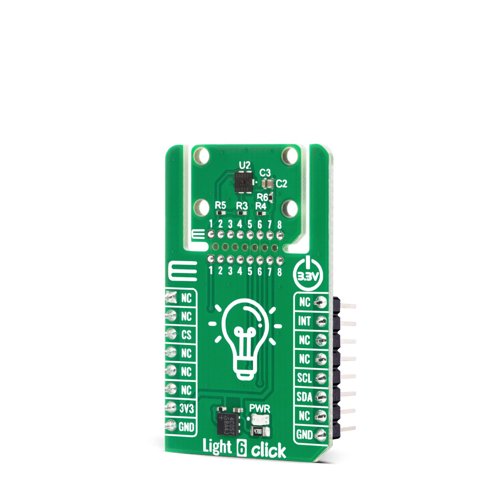 Click Sensor Light Light 6 Click - 172klx Ambient Light Sensor | MIKROE-6942