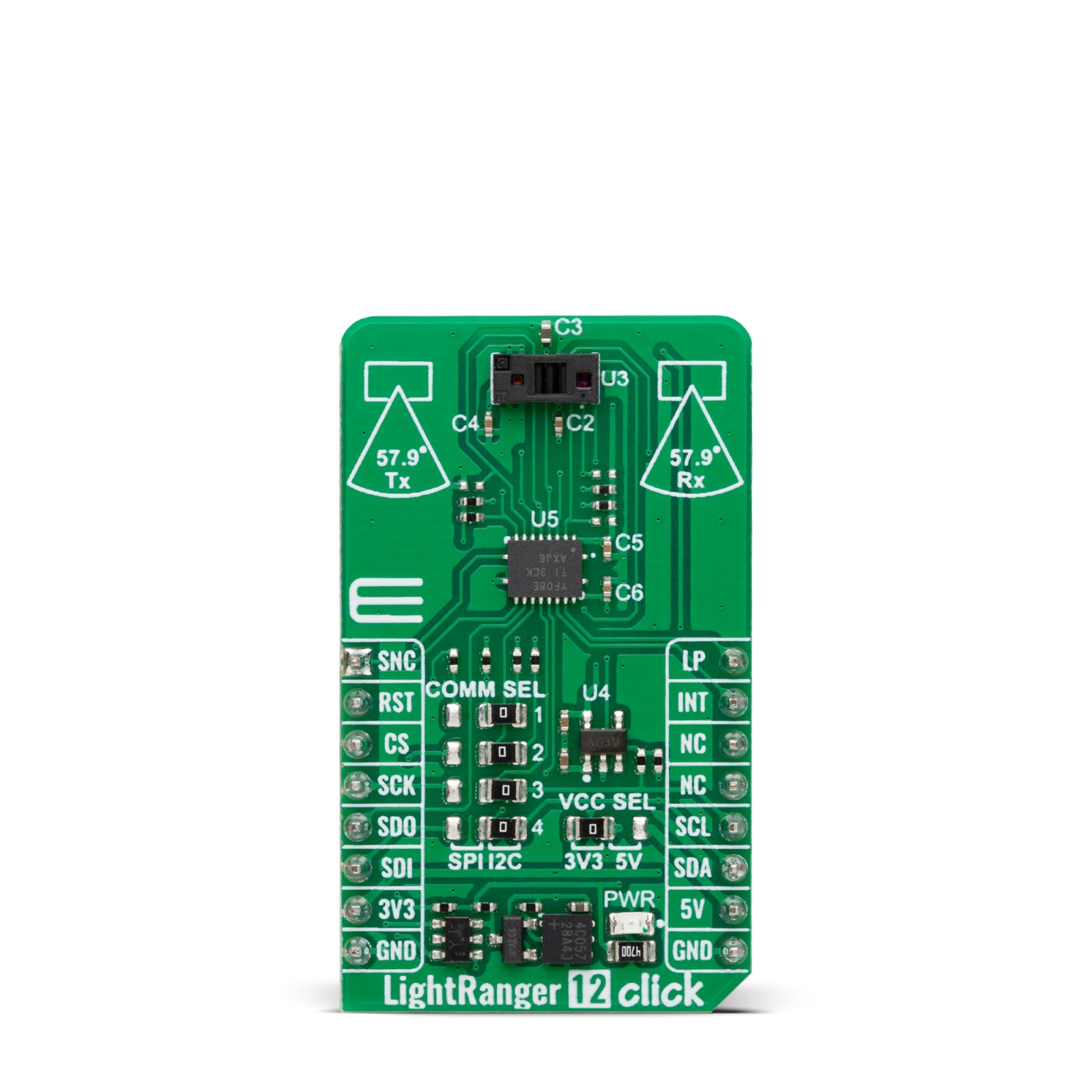 miko LightRanger 12 Click | VL53L8CH Time-of-Flight Sensor for Precise