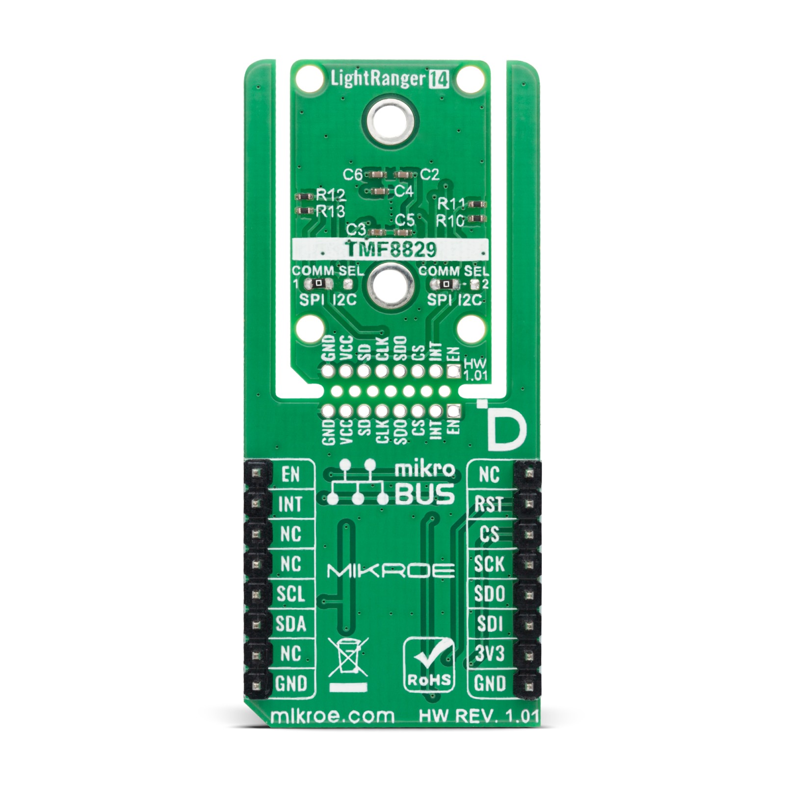 LightRanger 14 Click - Multi-zone dToF sensor | MIKROE-6747