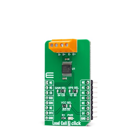 Load Cell 7 Click | ADS1230 | 20 bit Weigh Scale ADC