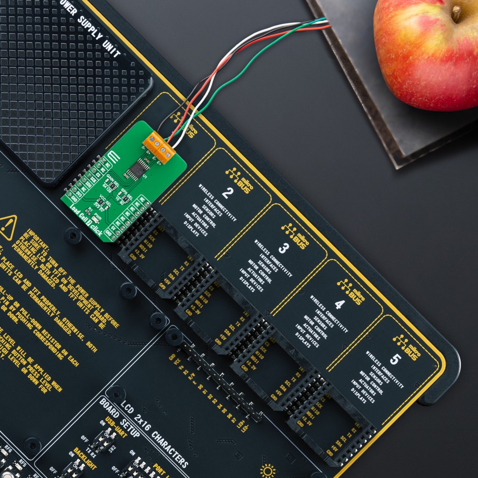 Load Cell 7 Click | ADS1230 | 20 bit Weigh Scale ADC