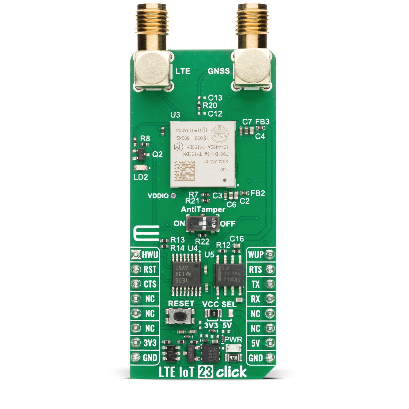 LTE IoT 23 Click - Global Cat. M1/NB-IoT | MIKROE-6682