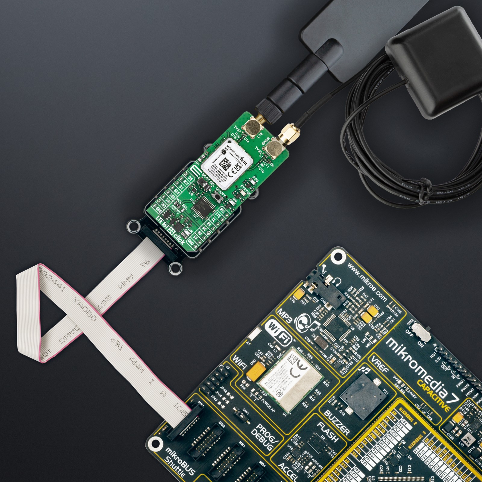 LTE IoT 24 Click - Global LTE Cat M1/NB2 Module | MIKROE-6933