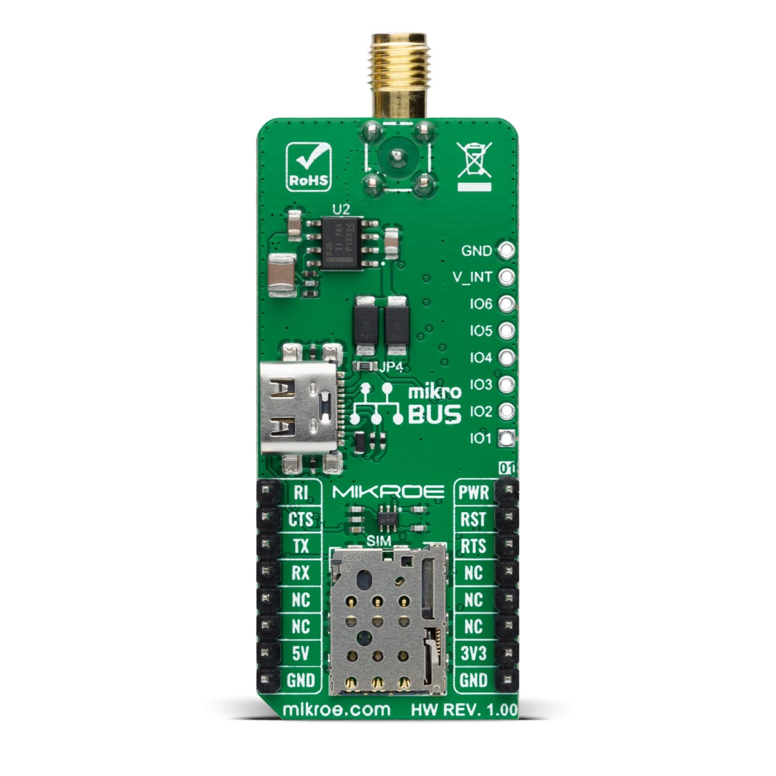 SARA-R412M LTE IoT Module | LTE IoT 6 Click | MIKROE