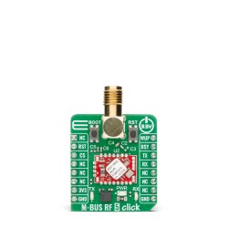 Shop Click Boards Wireless Connectivity Sub-1 GHz Transceievers M-BUS RF 5 Click Front