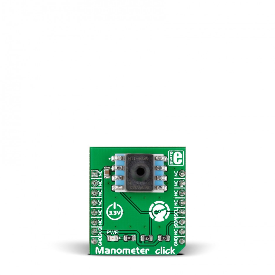 Manometer click board with Honeywell HSCMAND060PA3A3 industryleading