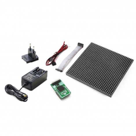 rgb matrix panel kit pitch 32x32 led mikroe