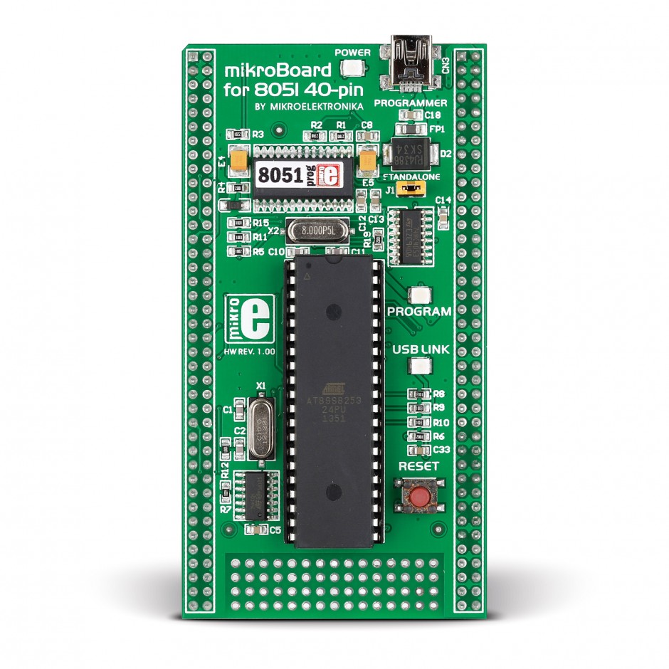 mikroBoard for 8051 40pin with AT89S8253 fo UNIDS6 Development System