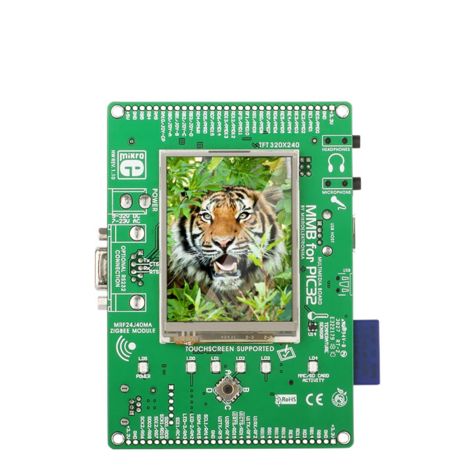 PIC32MX4 MultiMedia Board